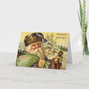 Weihnachtsmann Feiertagskarte