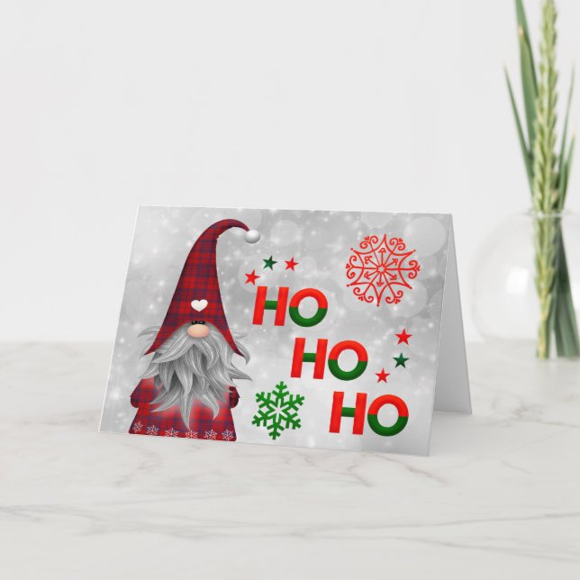 Weihnachtsmann Feiertagskarte (Vorderseite)