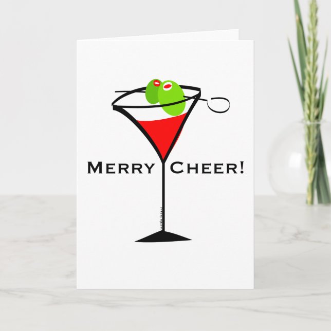 Weihnachtsmann Feiertagskarte (Vorderseite)