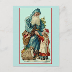 Weihnachtsmann Feiertagspostkarte