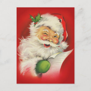Weihnachtsmann Feiertagspostkarte
