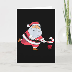 Weihnachtsmann Feldhockey-Enthusiast Weihnachten S Karte