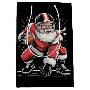 Weihnachtsmann Football Lineman Quarterback Mittlere Geschenktüte