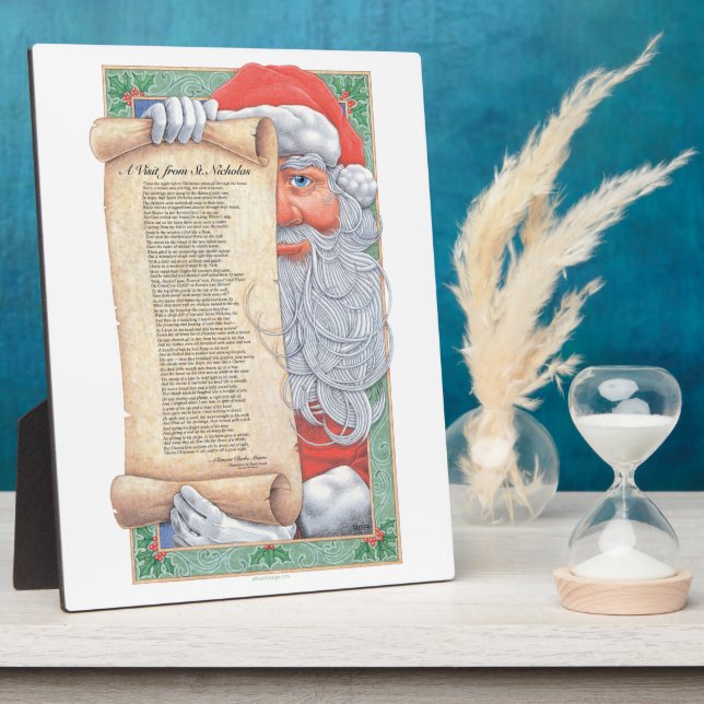 Weihnachtsmann Fotoplatte (Seite)