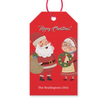 Weihnachtsmann Frau Claus Frohe Weihnachten