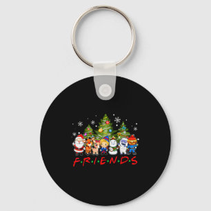 Weihnachtsmann Freunde Rudolph Schneemann Familie Schlüsselanhänger