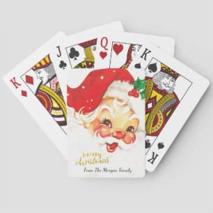 Weihnachtsmann Frohe Weihnachten Spielkarten