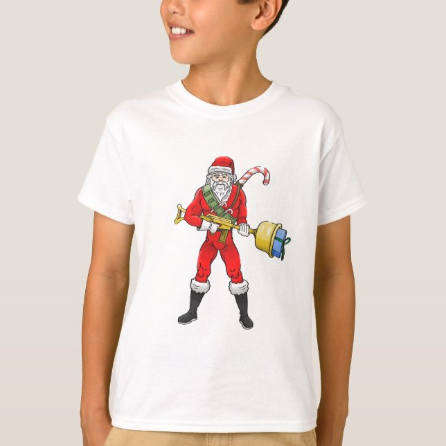 Weihnachtsmann Frohe Weihnachten Teil 2 T-Shirt (Vorderseite)