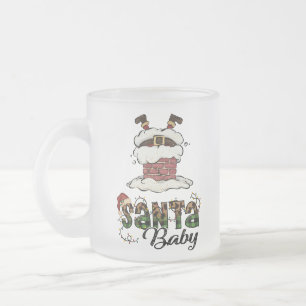 Weihnachtsmann - Frohe Weihnachten - Weihnachtslic Mattglastasse