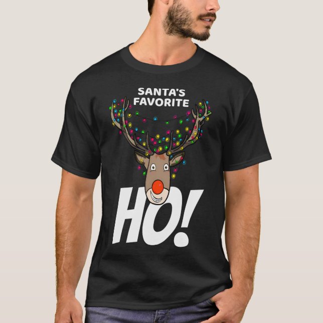 Weihnachtsmann - Funny Christmas Rentier Gif T-Shirt (Vorderseite)