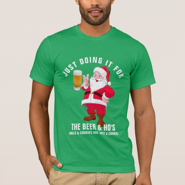 Weihnachtsmann, für das lustige Weihnachtsshirt. T-Shirt (Vorderseite)