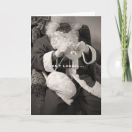 Weihnachtsmann für Wintergrusskarte Feiertagskarte