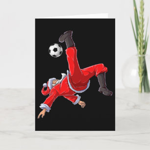 Weihnachtsmann Fußball Fahrrad Kick Xmas Jungen Mä Karte