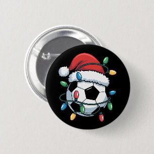 Weihnachtsmann Fußball Sport Weihnachten Fußballsp Button