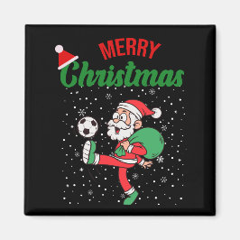 Weihnachtsmann Fußball Weihnachten Magnet