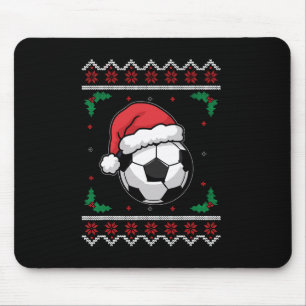 Weihnachtsmann Fußll Xmas Hässlich Fußball Jungen Mousepad