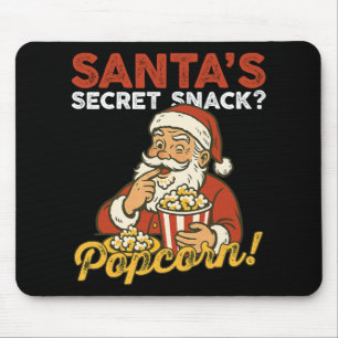 Weihnachtsmann-Geheim-Snack-Lustige-Popcorn-Liebha Mousepad