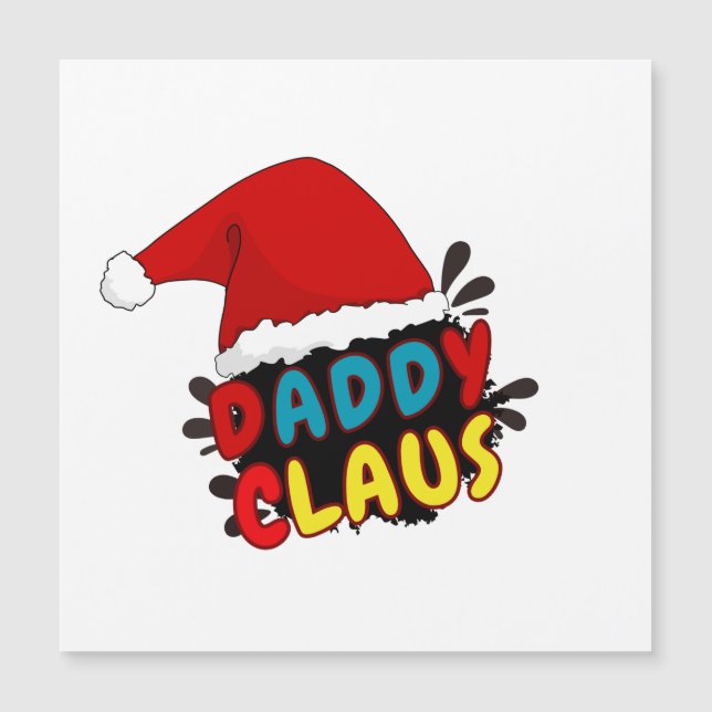 Weihnachtsmann-Geschenk  Magnetkarte (Vorderseite)