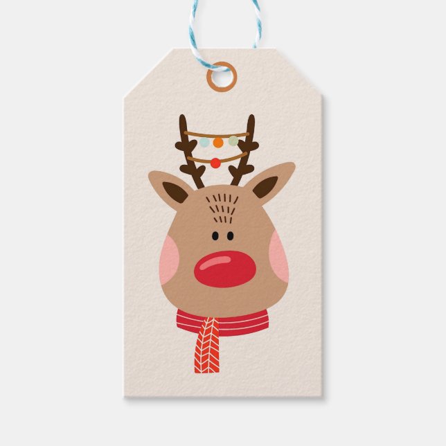 Weihnachtsmann Geschenkanhänger (Vorderseite)