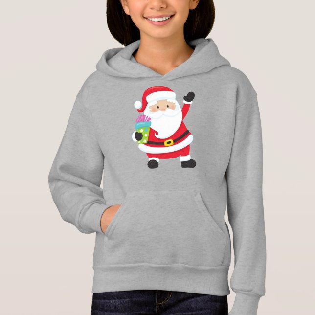 Weihnachtsmann, Geschenke, Weihnachten, Weihnachte Hoodie (Vorderseite)