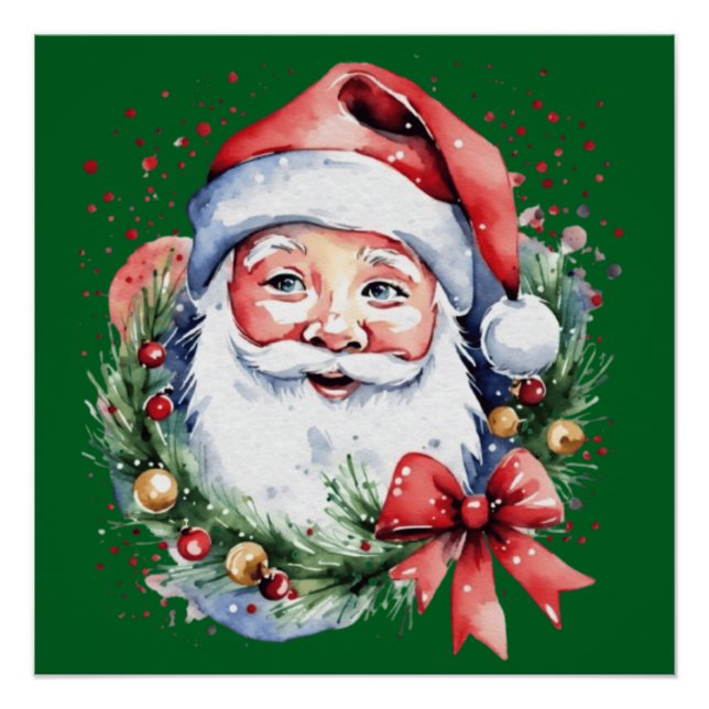 Weihnachtsmann Geschenkideen Poster (Vorderseite)