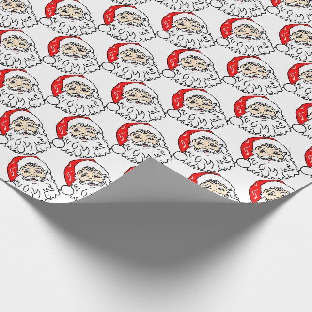 Weihnachtsmann Geschenkpapier (Ecke)