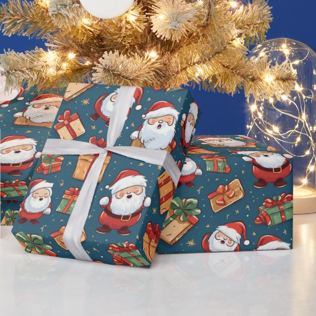 Weihnachtsmann Geschenkpapier (Feiertage)