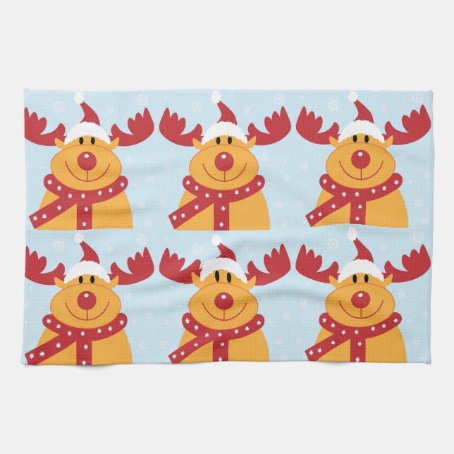 Weihnachtsmann Geschirrtuch (Horizontal)
