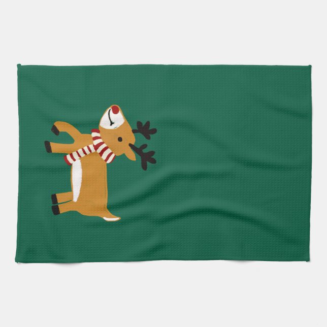Weihnachtsmann Geschirrtuch (Horizontal)