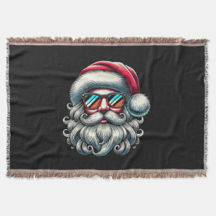Weihnachtsmann-Gesicht Retro-Sonnenbrille Weihnach Decke