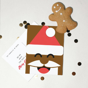 Weihnachtsmann Gesicht Weihnachten Postkarte