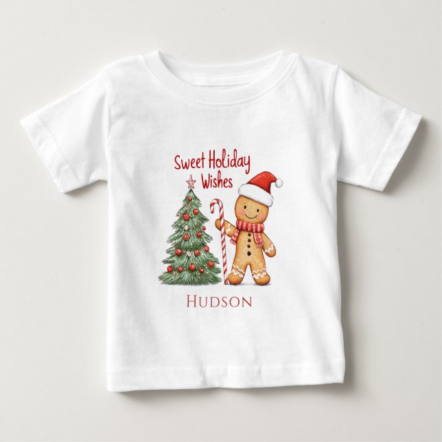 Weihnachtsmann Gingerbrot Mann T - Shirt (Vorderseite)