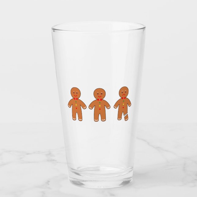 Weihnachtsmann Glas (Vorderseite)