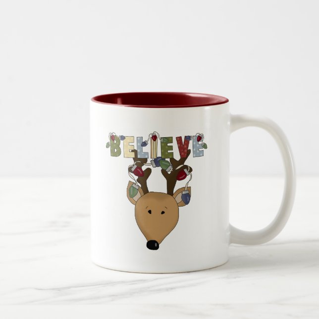 Weihnachtsmann glauben zweifarbige tasse (Rechts)