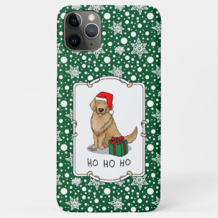Weihnachtsmann Golden Retriever Dog Niedlich Case-Mate iPhone Hülle