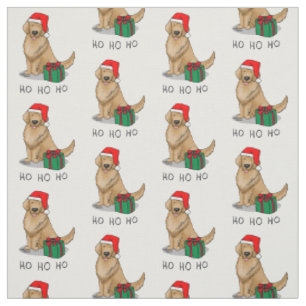 Weihnachtsmann Golden Retriever Dog Niedlich Stoff