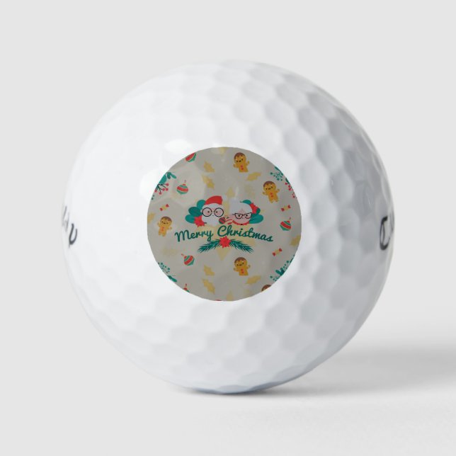 Weihnachtsmann Golfball (Vorderseite)