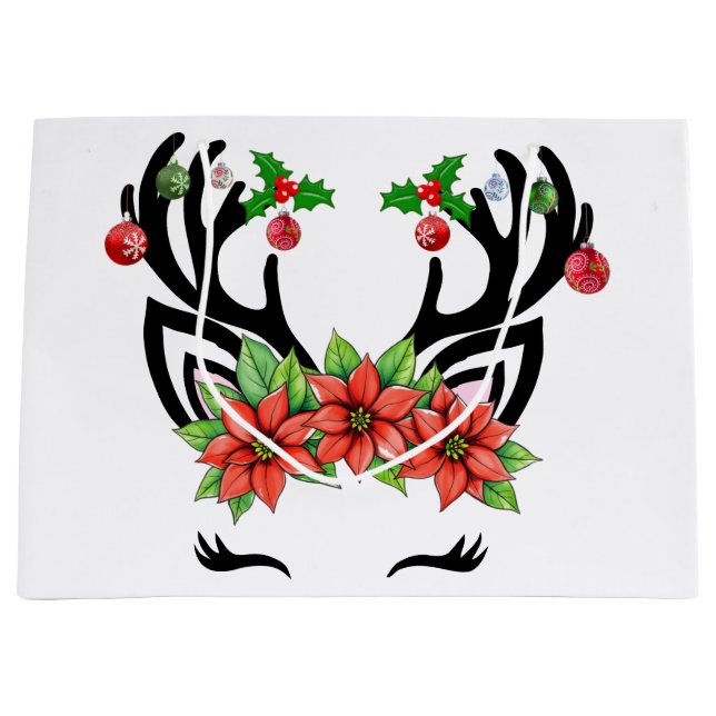 Weihnachtsmann Große Geschenktüte (Vorderseite)