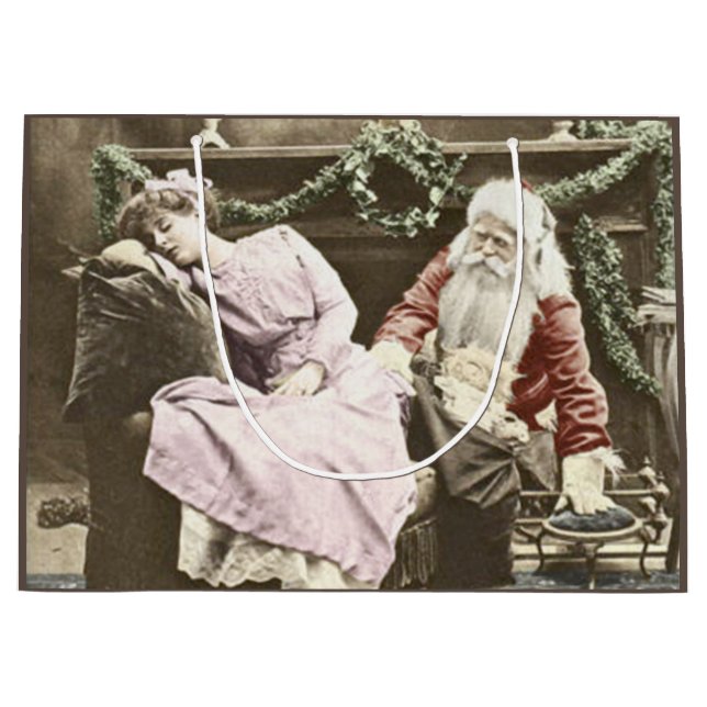Weihnachtsmann Große Geschenktüte (Vorderseite)