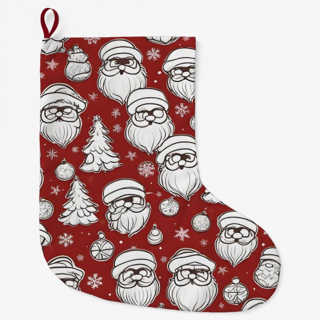 Weihnachtsmann Großer Weihnachtsstrumpf (Vorderseite)