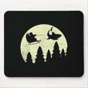 Weihnachtsmann Hai Schlitten Weihnachten Lustig Mousepad