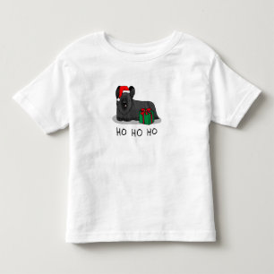 Weihnachtsmann Hat Skye Terrier (schwarz) Kleinkind T-shirt