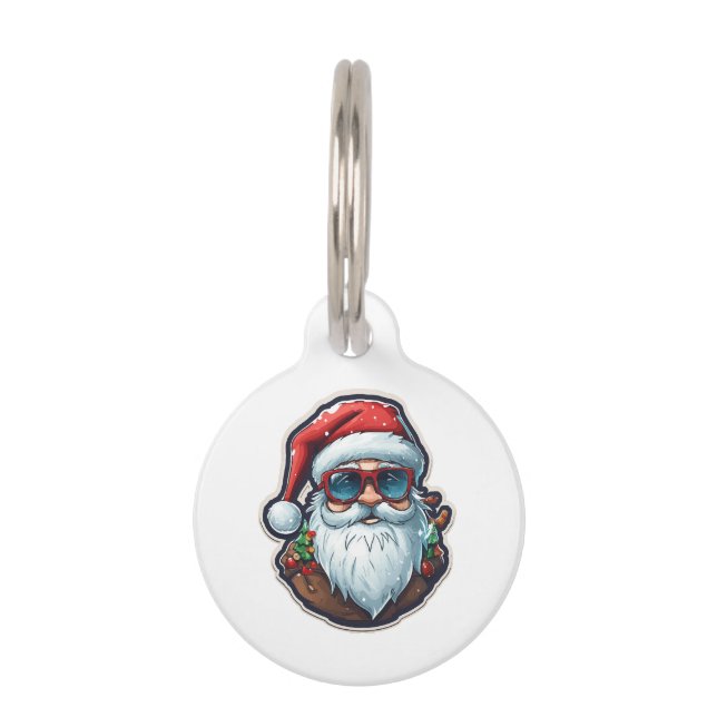 Weihnachtsmann Haustiermarke (Vorderseite)