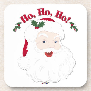 Weihnachtsmann Ho,Ho,Ho im Retro-Stil! Getränkeuntersetzer