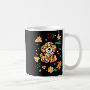 Weihnachtsmann-Hund Lebkuchen Goldendoodle Golden Kaffeetasse