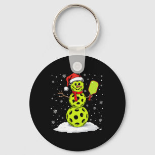 Weihnachtsmann Hut Schneemann Weihnachten Lustiger Schlüsselanhänger