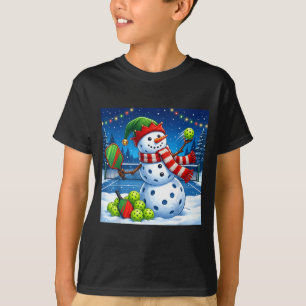 Weihnachtsmann Hut Schneemann Weihnachten Lustiger T-Shirt