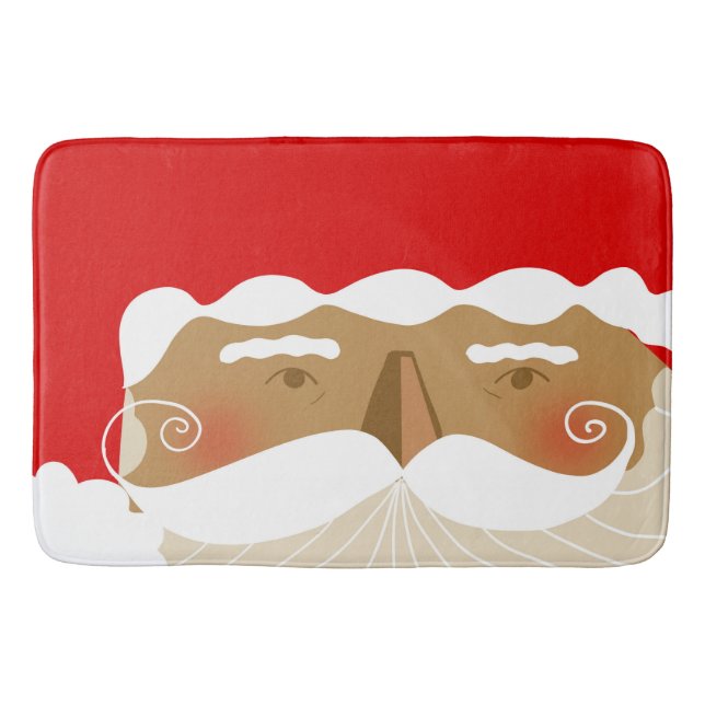 Weihnachtsmann Illustration Weihnachtsfeiertag Badematte (Vorderseite)