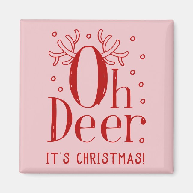 Weihnachtsmann-Illustrationsmagnet Magnet (Vorne)