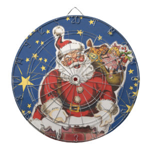 Weihnachtsmann im Retro-Stil, Die Nacht vor dem We Dartscheibe